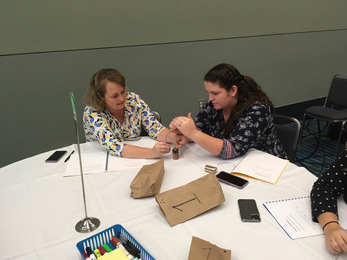 Science teachers from around VA, taking part in our Deeper Learning Institutes - engaging, exploring, and seeing things from the student perspective. #vdoe4stem