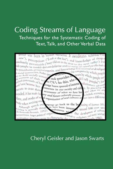swarts's tweet photo. Cheryl Geisler (@FCATatSfuDean) and I are happy to announce the release of _Coding Streams of Language: Techniques for the Systematic Coding of Text, Talk and Other Verbal Data_. 

The book is open access and available at no cost: https://t.co/BIxYrru4Q2

Spread the word! https://t.co/fc8LHClO8W