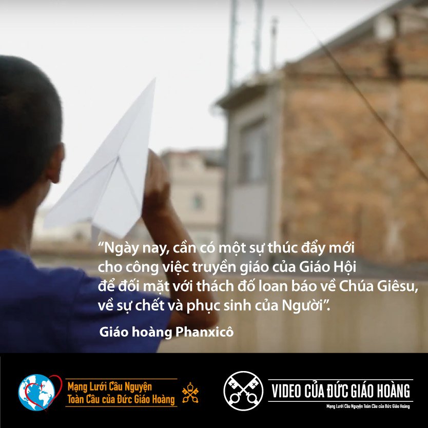 thepopevideovn's tweet photo. . @Pontifex nói rằng tất cả chúng ta đang đối mặt với một thử thách thú vị: để loan truyền về Chúa Giêsu, cái chết và sự phục sinh của Ngài. #MissionarySpring #ThePopeVideo #MissionaryOctober
@fidesorg https://t.co/eIxNlzFsui