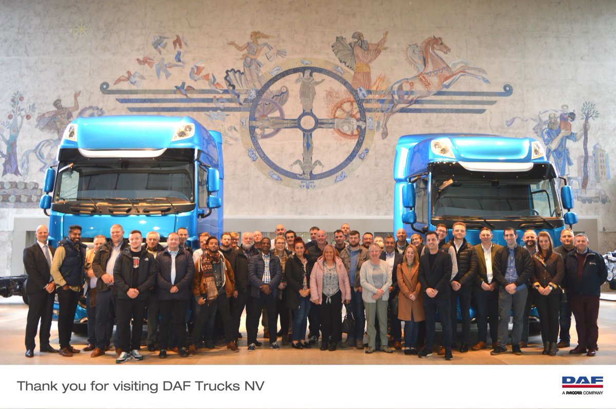 IrizarUK's tweet photo. Irizar UK & Customers at @DAFTrucksNV - Monday 23rd October 2019!
#poweredbyDAF #130years #movingforward #passionateaboutcoaches https://t.co/LrEyWZIkGP