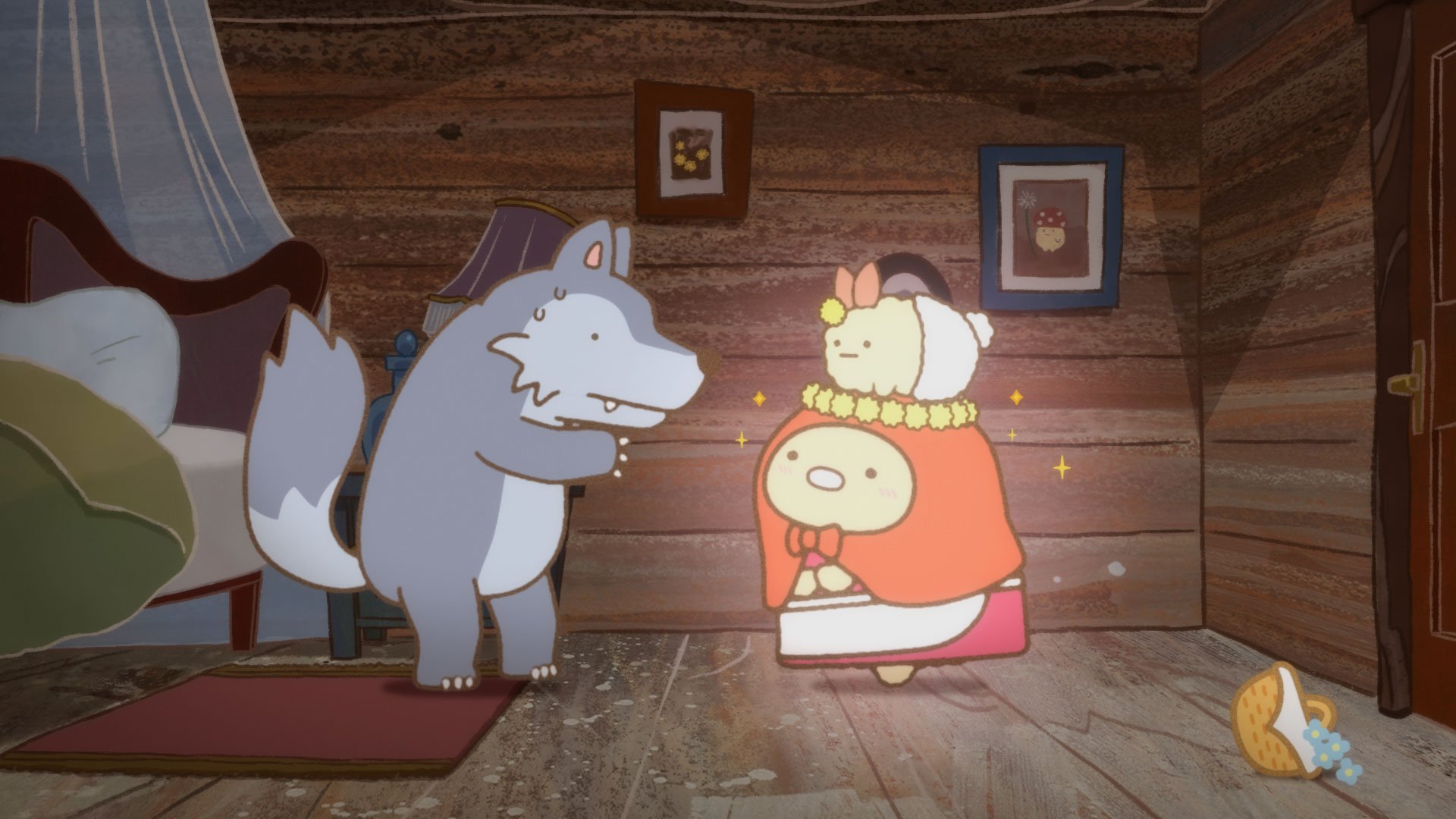 映画 すみっコぐらし 青い月夜のまほうのコ 大ひっと上映中 公式 映画すみっコぐらし ワンシーン とんかつとえびふらいのしっぽと オオカミ とんかつたち ついに食べてもらえるチャンスがきたのかも T Co Zjteity0as Twitter