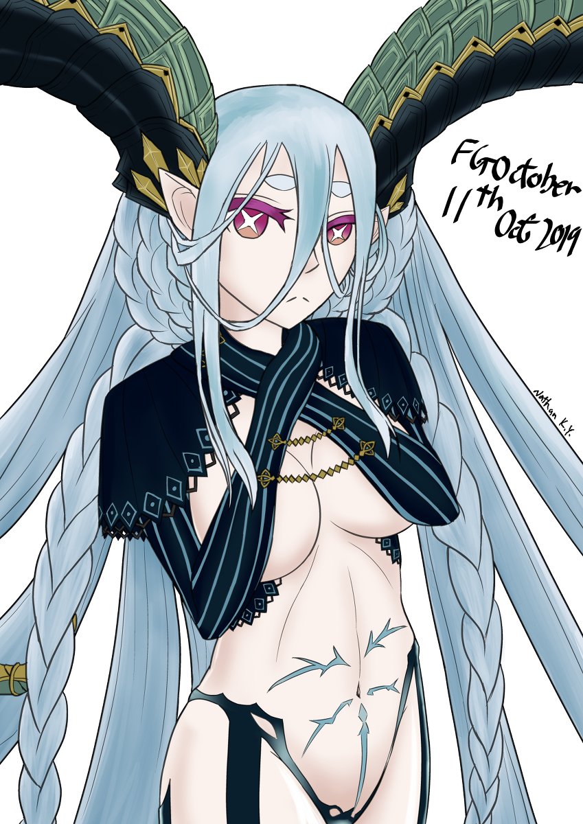 Nathanky ティアマト Tiamat 色付き Fate Go Fgoctober Fgo Fate Grandorder Fate 英語 Inktober Type Moon ティアマト Fate 色付き T Co Enzymz5xpx T Co 4unpvt4dal