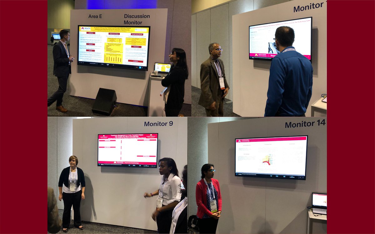Some of our #UMNAnesthesiologists presenting at the ASA! #ANES19