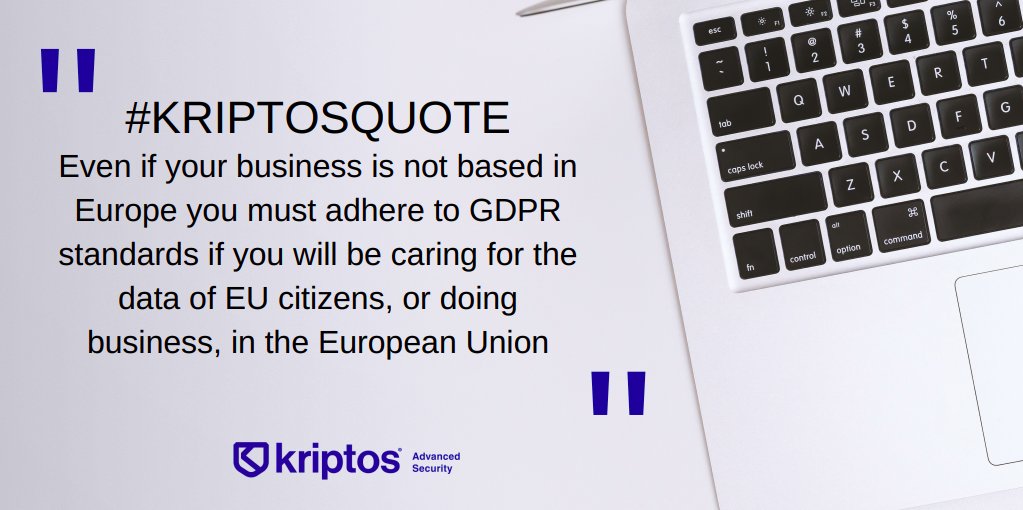 KriptosCorp's tweet image. #KriptosQuote ✍👨💻 | #GDPR #DataPrivacy #Kriptos #PersonalData #SensitiveData