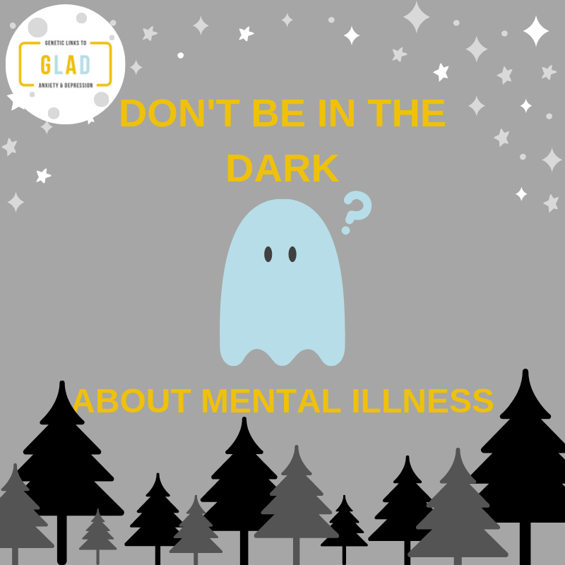 Happy Halloween from the GLAD Study team! Stigmatising costumes and overwhelming social situations can make this time difficult for those with #mentalhealth conditions. Be safe, and look out for your friends this #Halloween!