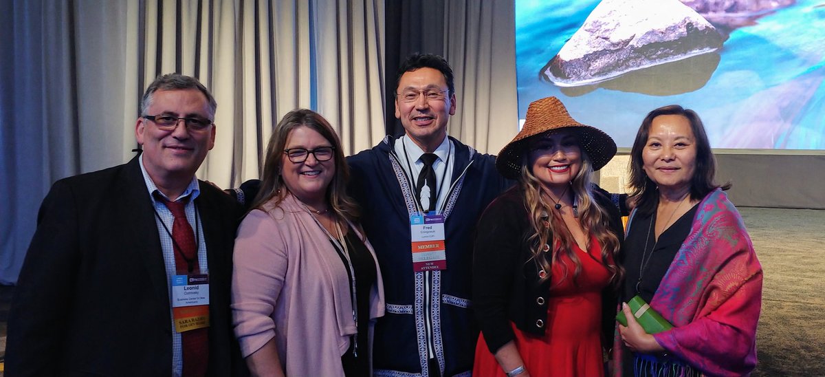 accompanycap's tweet image. Reflecting on the beautiful, powerful and inspiring comments from the honorees of the 2019 #NativeCDFIAwards! Great food too! Thank you @Oweesta @shanejett @LCDF &amp;amp; 4 Directions Dev. Corp &amp;amp; @WellsFargo #OFNConf #LendingWhereItCounts