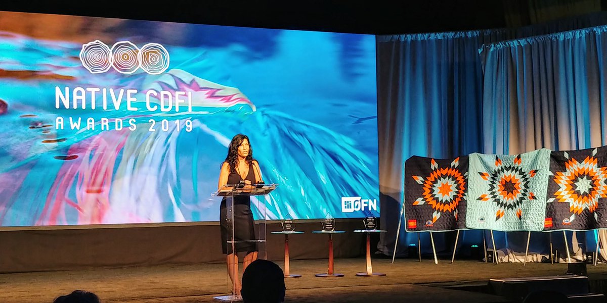 accompanycap's tweet image. Reflecting on the beautiful, powerful and inspiring comments from the honorees of the 2019 #NativeCDFIAwards! Great food too! Thank you @Oweesta @shanejett @LCDF &amp;amp; 4 Directions Dev. Corp &amp;amp; @WellsFargo #OFNConf #LendingWhereItCounts