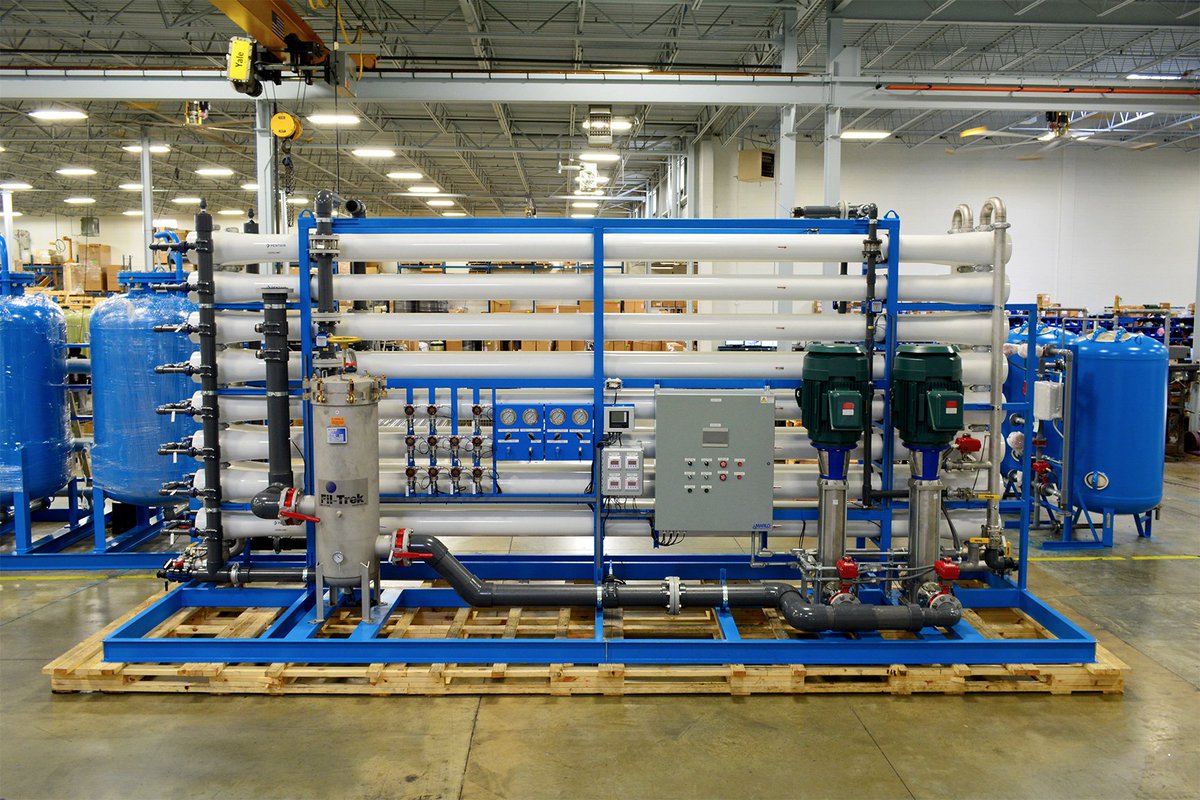 MarloInc's tweet image. 🎃 This Week at Marlo Incorporated 🎃 
SCARY big Reverse Osmosis (RO) Skid for a power generation facility. Two -Train design for a total production rate of 500-GPM with both trains in operation. Learn More: marlo-inc.com/item/500-gpm-t…