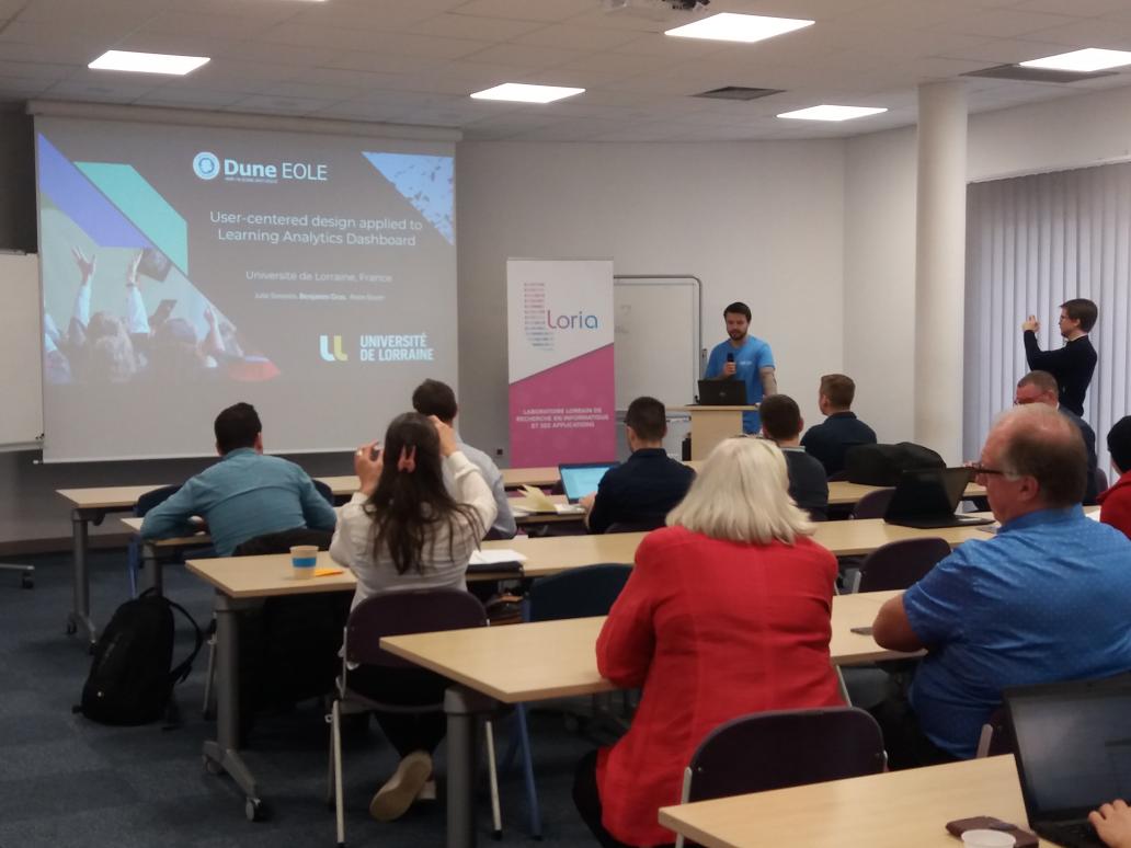 labo_Loria's tweet photo. #LSAC2019 goes on with several plenary sessions on #workload, interactive systems and #LearningTools #LearningAnalytics
@INS2I_CNRS @CNRS_Centre_Est @Inria_Nancy @Univ_Lorraine https://t.co/fLQFIWshSR