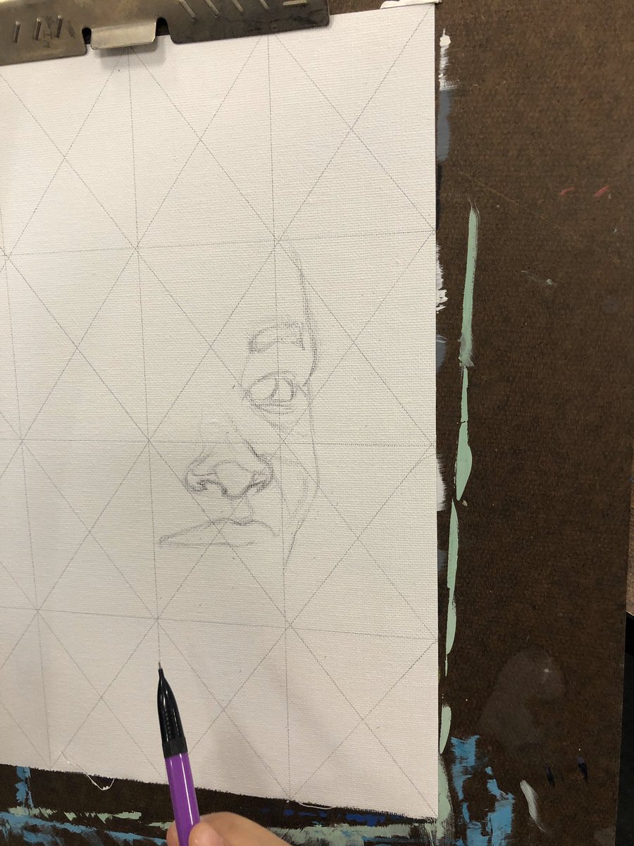LMD_ArtEd's tweet image. #studioart2 is in the very early stages of work on portraits for #TheMemoryProject - this years children are from Nigeria 🇳🇬 Thanks to @HVArtsEd for supporting us in this lesson!