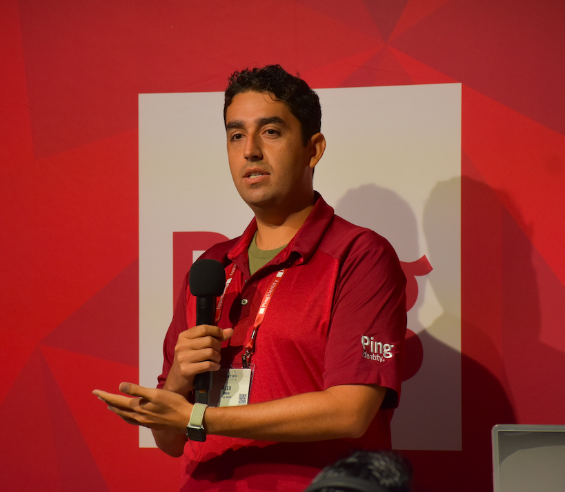pingidentity's tweet photo. Alex Babar shows how easy it is to set up our #MFA solution, #PingID at #IDENTIFY2019 NYC. Stop #breaches, protect data. Learn more! https://t.co/qQLTiyFLfn #silentdisco https://t.co/qIWGiR2H84