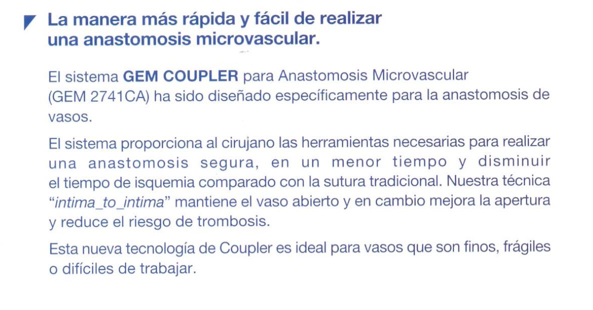 Equipsamicro's tweet photo. La manera más rápida y fácil de realizar una #anastomosis microvascular #GEM #Coupler #microcirugia #intimatointima https://t.co/zELaXa2TG4