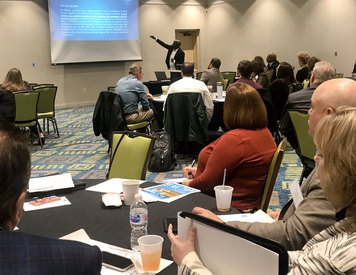 The GHL Fall Revenue Cycle Conference kicks off with the dynamic Ed Norwood!   #hfma #dy2m