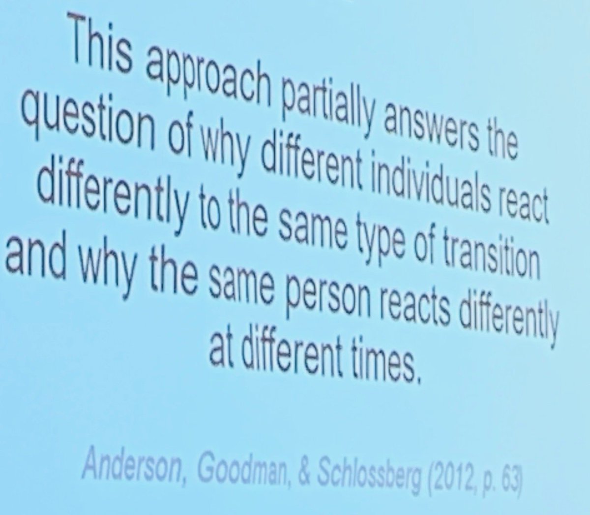 HeatherHigherEd's tweet image. @transfertweet giving us the lowdown on Transition Theory and relating it to advising! How are you helping transfers in, through, and out of their experience/journey at your institution??  #TransferChampion  #TransferAdvocate  #TransferSuccess #TransferNation #NACADA19