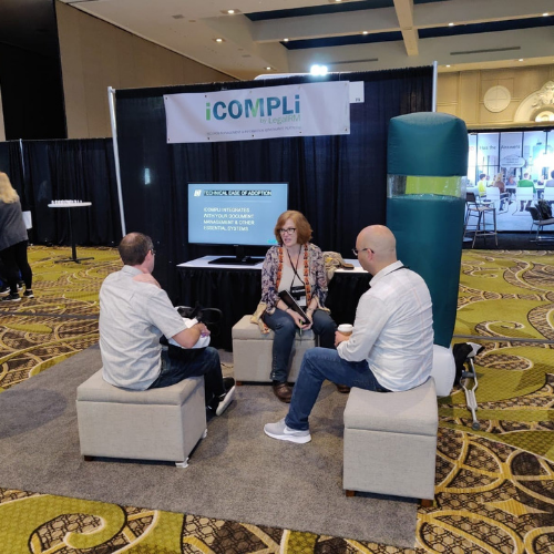 legal_rm's tweet photo. After a successful first day at @ARMA_INT conference, we're all set to welcome you to booth 315. If IG Compliance is important to your firm come and see how you can comply. #icompli✅ #u? #ARMA2019 #compliance https://t.co/HhhyjEioCh