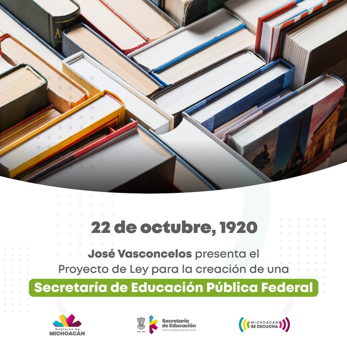 Educacion2_0's tweet photo. Un día como hoy pero de 1920, Vasconcelos presentó el proyecto de ley para la creación de la Secretaría de Educación Pública Federal, considerando la educación como triunfo y reivindicación de la lucha revolucionaria. #HablemosdeEducación https://t.co/PKXalspRWD
