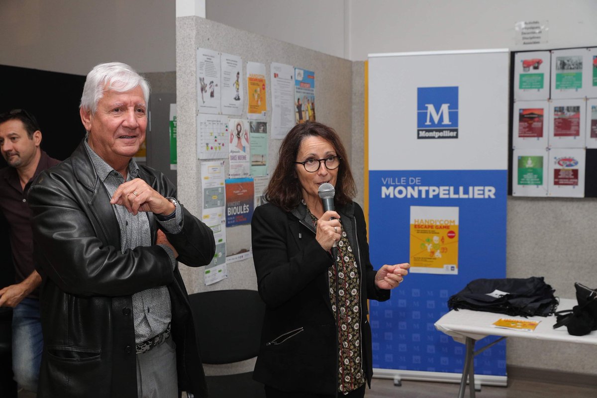 montpellier_'s tweet photo. #Solidarité 
Aujourd'hui inauguration de l'#EscapeGameHandicap à la Maison Pour Tous Georges Brassens afin de sensibiliser aux différentes formes de handicap !

👉 Pour participer, inscriptions gratuites à partir de 12ans :
- 04 67 40 40 11
- mtp.brassens@ville-montpellier.fr https://t.co/F93VhxrFt1