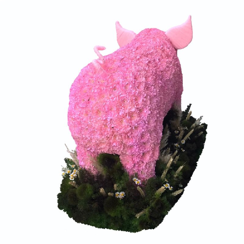 pick_a_posy's tweet photo. Lovely 3D Pig. Beautifully made by our florist Emma.  Bespoke Funeral flowers are just lovely tribute to have made, reflects a loved ones personality or there great loves.
#pig #piggy #strood #stroodflorist #rochester #rochesterflorist #medway #chatham #gillingham https://t.co/JHAvsgbnWK