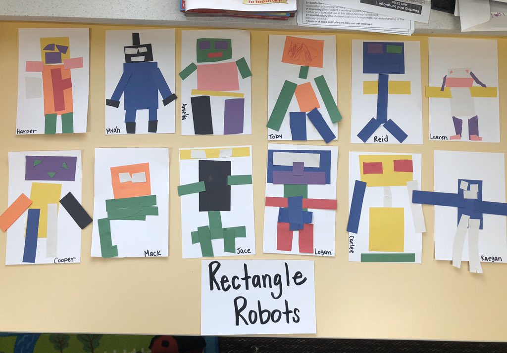 We had fun making these Rectangle Robots 🤖 <a href="/EdgewoodPrimary/">Edgewood Primary</a>