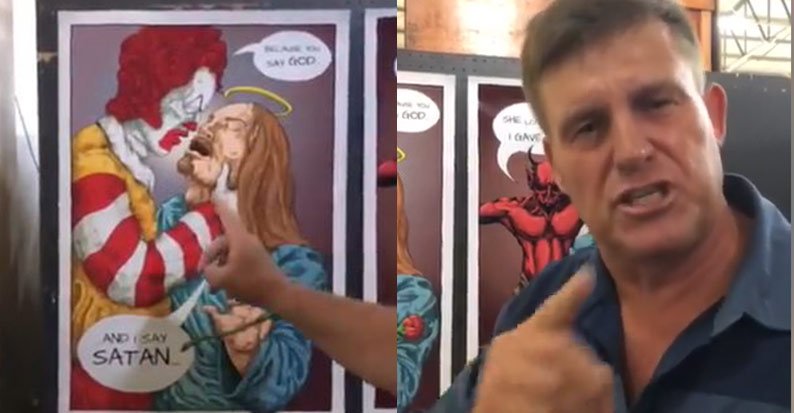 News24's tweet image. 'My God is no clown' - Pastor fumes over 'demonic' art project at child's school | @itchybyte 

ow.ly/k8tQ50wRhlB