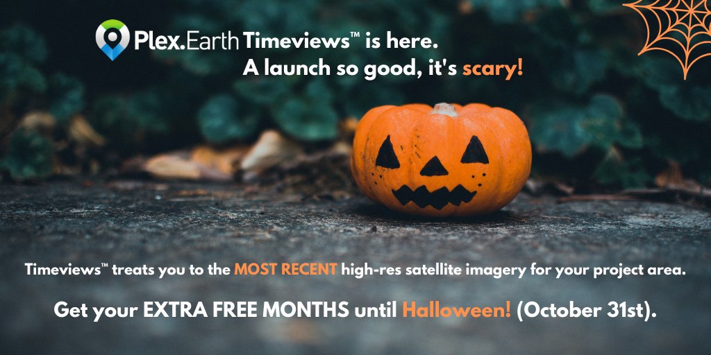 plexearth's tweet photo. Timeviews™ is here! Our Halloween treat?
Subscribe to a 12 month Business Plan until October 31st to get 1 extra month FREE (new subscribers) or 2 months free (upgrading subscribers) → https://t.co/mjydXOmUNp
#plexearth #plexscape #timeviews #AutoCAD #satelliteimagery #AEC https://t.co/VsjfvOf9QV