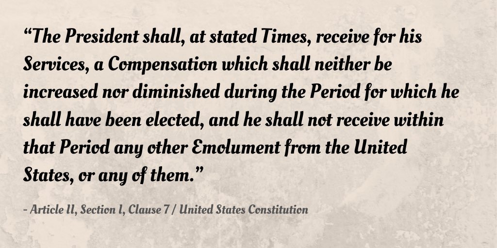 MaineDems's tweet image. 🤔@realDonaldTrump thinks that the Emoluments clause is "phony"... here's what the Constitution has to say, and yet @SenatorCollins refuses to take any steps to hold him accountable. #DefeatCollins #mepolitics #MESen