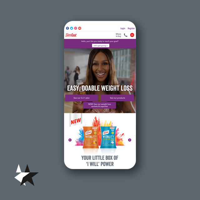 Devstars's tweet photo. We have a longstanding relationship with @SlimFastUK as their developers, they use design agency Activation who we work closely with to produce most updates with! 😊

#slimfastuk #slimfast #webdevelopment #webdevelopers  #bespoke #devstars #london https://t.co/v7Udqz2Aaf