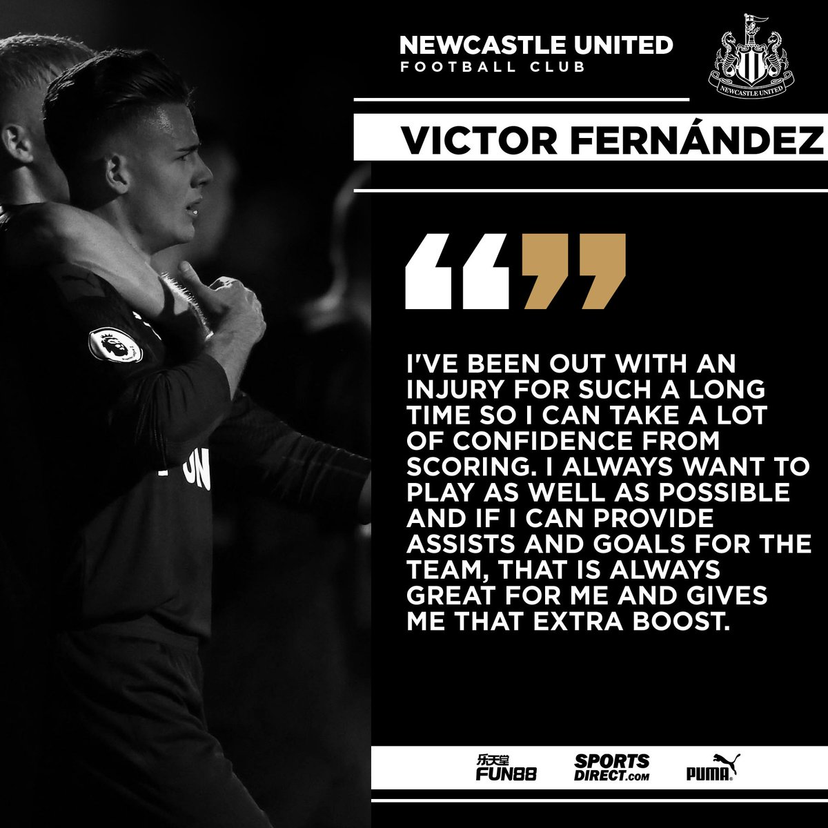 🗣️ UNDER-23s: Victor Fernández spoke to nufc.co.uk after capping off an impressive performance for Newcastle's second-string with a goal as the young Magpies defeated their <a href="/SunderlandAFC/">Sunderland AFC</a> counterparts on Monday night.

👉 nufc.co.uk/news/latest-ne… #NUFC