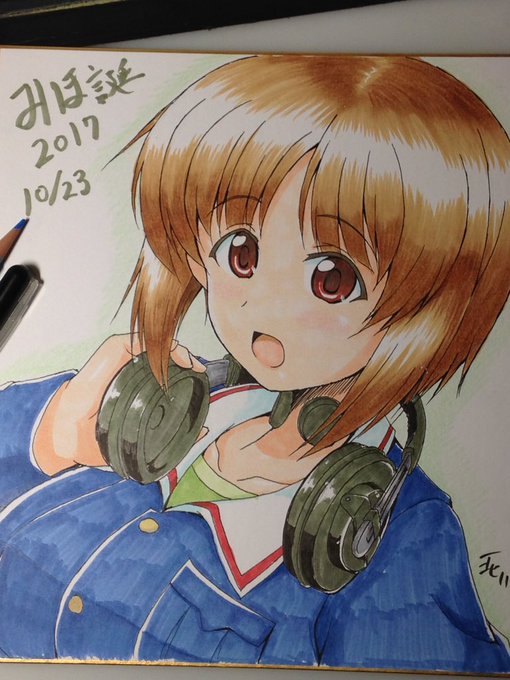 引っ越し直後につき、今回も過去絵で恐縮ですがみほ誕おめでとう #西住みほ生誕祭2019  #西住みほ生誕祭 