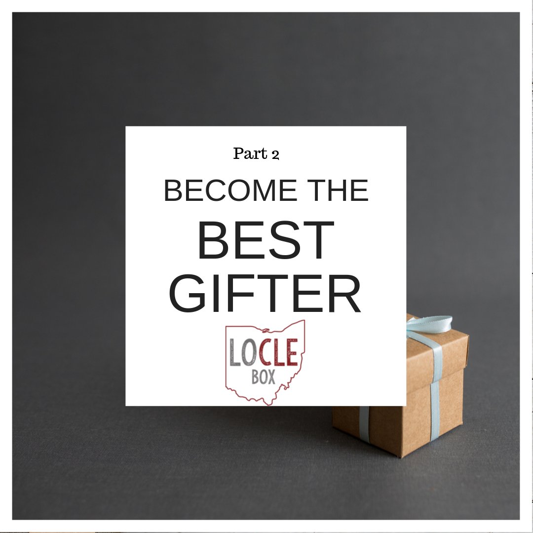 6 Secrets to Becoming the Best Gifter! Part 2🎀
 
Think about these when purchasing those gifts:

🎁Have some fun and find their “love language” What is a love language? 

Stayed tuned next week for the final part 3.
 
Grab your favorites at  loclebox.com