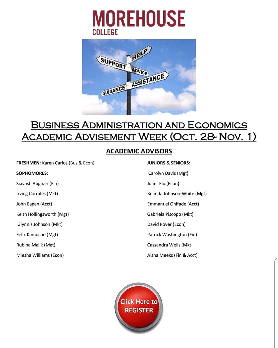 BAE_division's tweet photo. #MenOfMorehouse be sure to get advised October 28th - November 1st!

#MorehouseCollege #Morehouse #WeAreMorehouse
#MotherMorehouse #MorehouseBusiness
#MorehouseEconomics #Morehouse20 #Morehouse21 #Morehouse22 #Morehouse23 https://t.co/XTsqQ5knlK