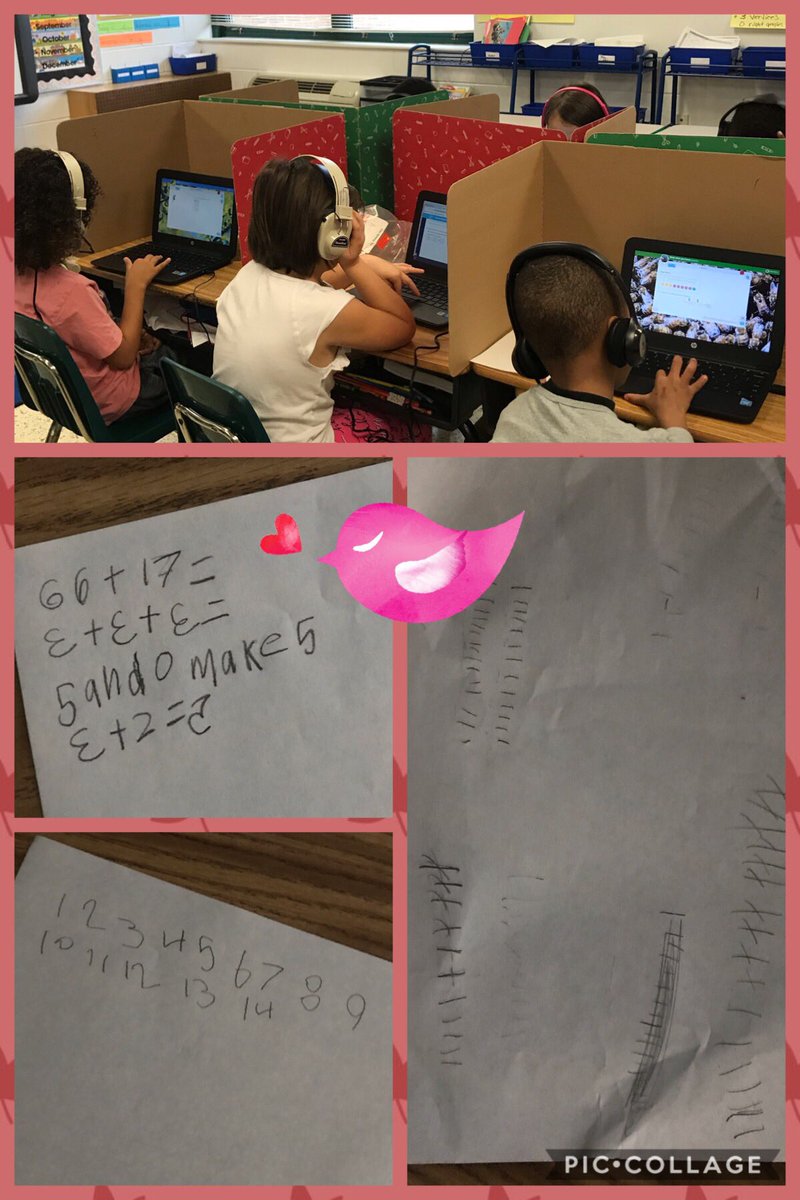 math2learn's tweet photo. @PamelaBallard_ prepared 1st grade students for Redbird’s Kick Off Challenge with scratch paper!  We practiced how to navigate the program and how to communicate and represent our mathematical thinking!  @LynnhavenES @VBMathRocks @Lionsgifted @VBTitleI #showwhatyouknow https://t.co/0OaOgP5Pv7