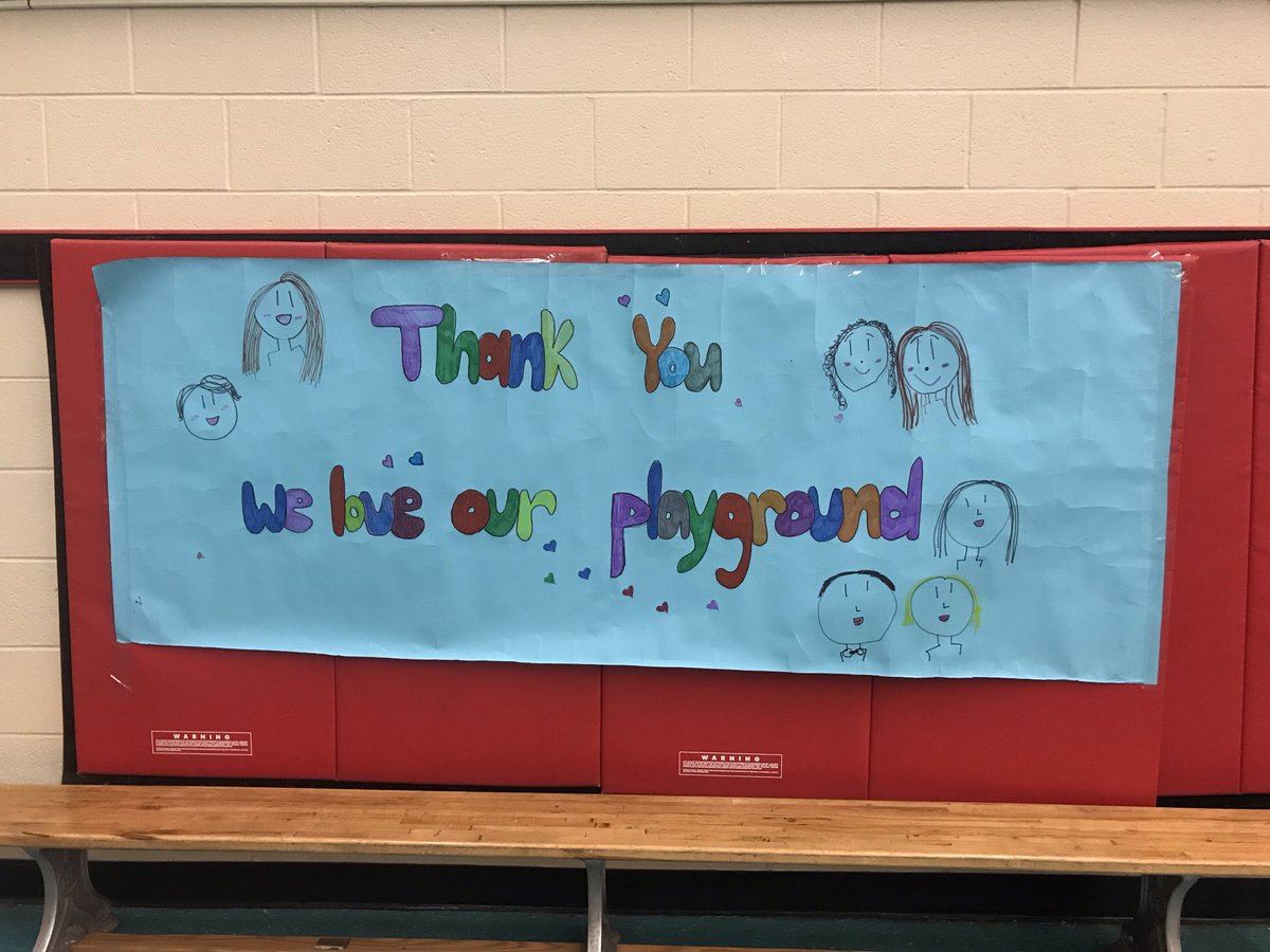JayeRobinson's tweet photo. Congratulations to St. Anselm’s Catholic School on the official ribbon cutting of the new @StAPlayground! This project is a great example of what can get done with community effort and collaboration - I was honoured to have been involved in the process. https://t.co/OGtupqXtHE