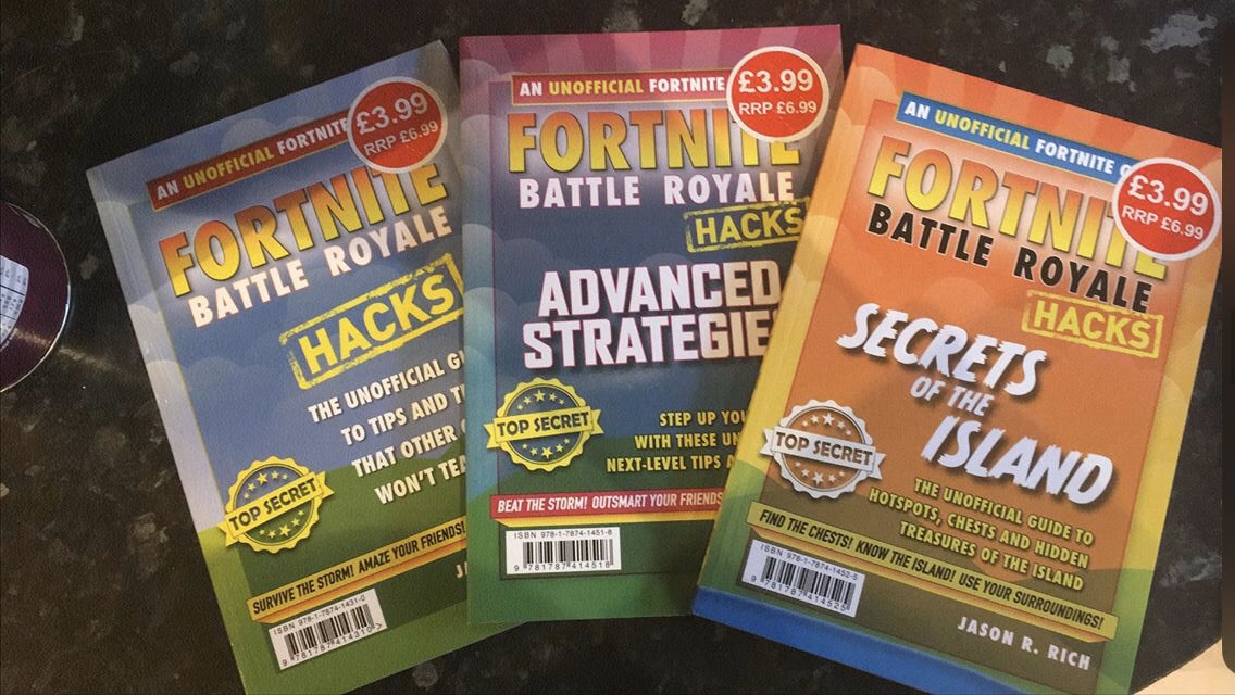 My Grandad has finally accepted that Fortnite is apart of my life, and being the legend he is, bought me 3 @JasonRich7 Books. Outdated and 2 I already own. Thanks Grandad ❤️