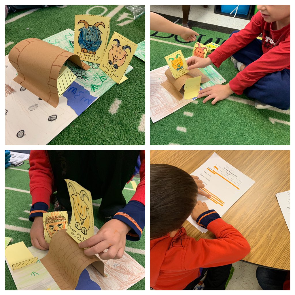 SVentresco1456's tweet photo. WHOβS THAT CROSSING OVER MY BRIDGE?! These first graders love retelling about the Billy Goats Gruff and reading with expression during readers theater. π π π #GreenvilleES @GreenvilleES #GESfirstgrade https://t.co/p1bpbB09Iv