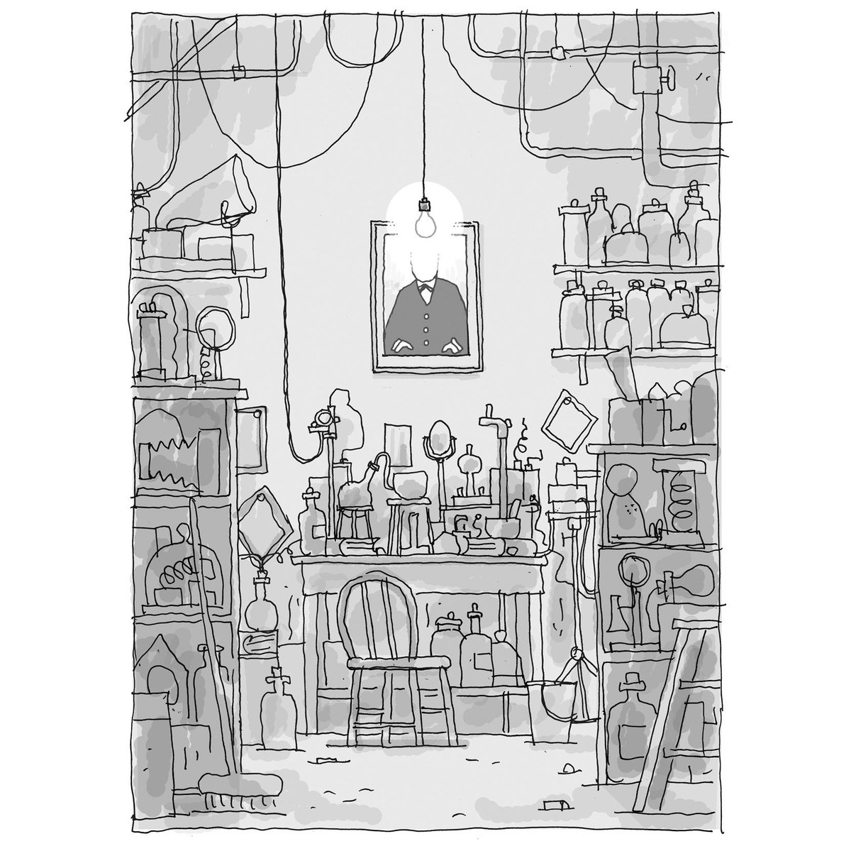 Workings for my Edison illustration in the current @newyorker.
Sketchbook doodles > Rough version > Ink drawing > Finished art.
https://t.co/VRY5VPaJSQ