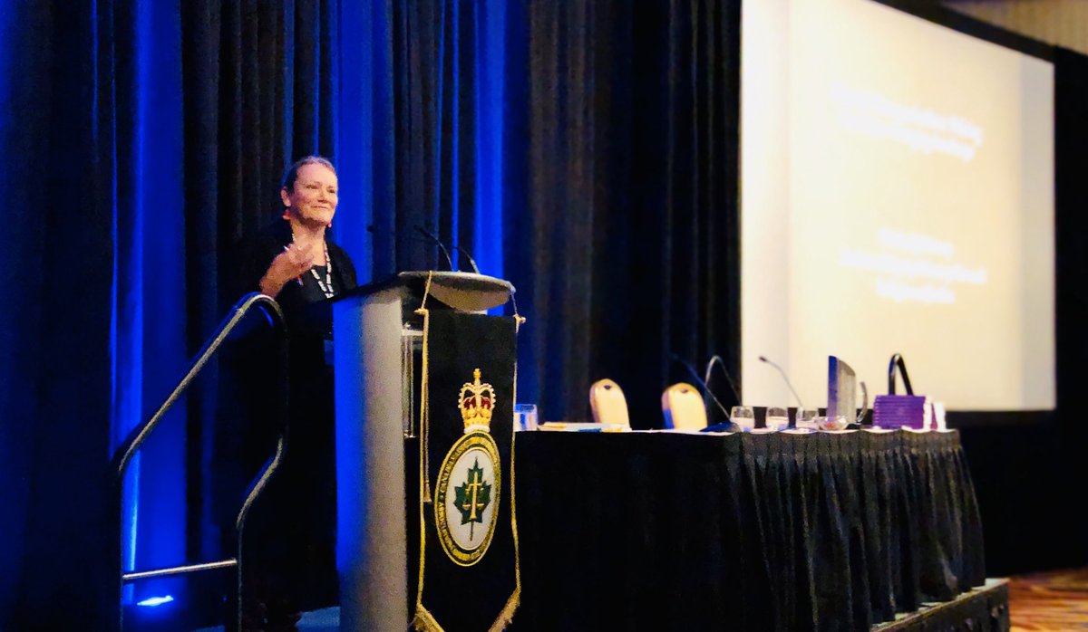 nvanrcmp's tweet photo. #StratCom2019 Honoured to listen to #kimberlymurray, Executive Director of the #Truth & Reconciliation #Commission as she shares insight on how police can better communicate with our Indigenous Communities. As a champion of #reconciliation, she is a true #Canadian leader . https://t.co/vKo7IlQN7s