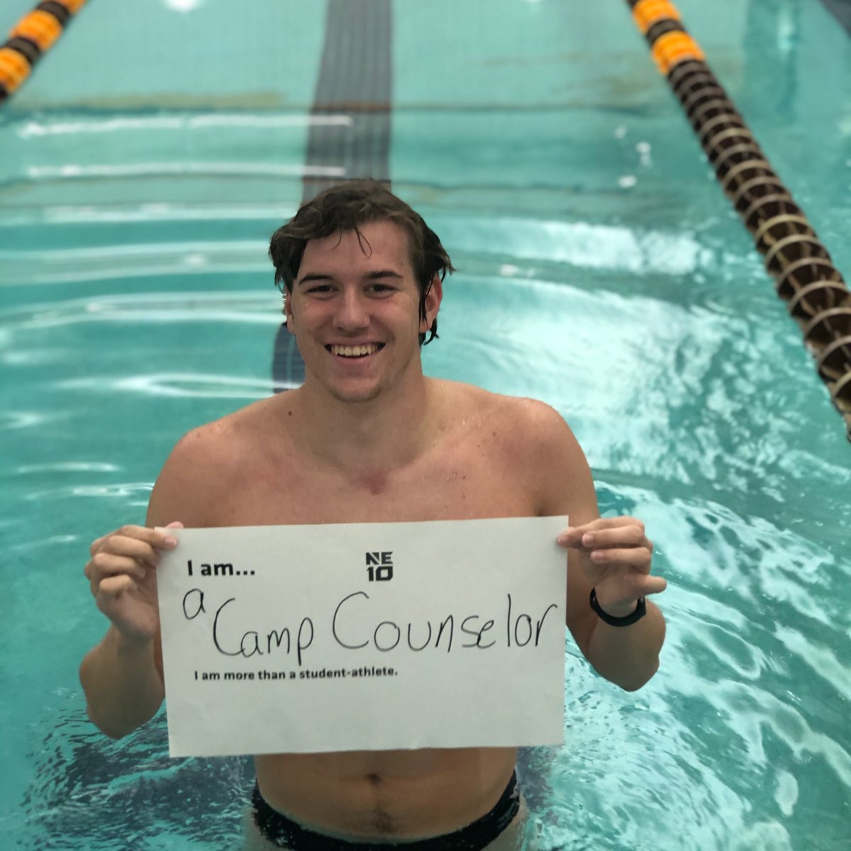 ne10saac's tweet photo. This is who our @smcathletics are... I am dependable. I am a camp counselor. I am a health science major. I am a friend. I am an #IBDStrong. I am art. I am more than a student-athlete. #NCAAInclusion #NE10EMBRACE https://t.co/zl3oxuTz72