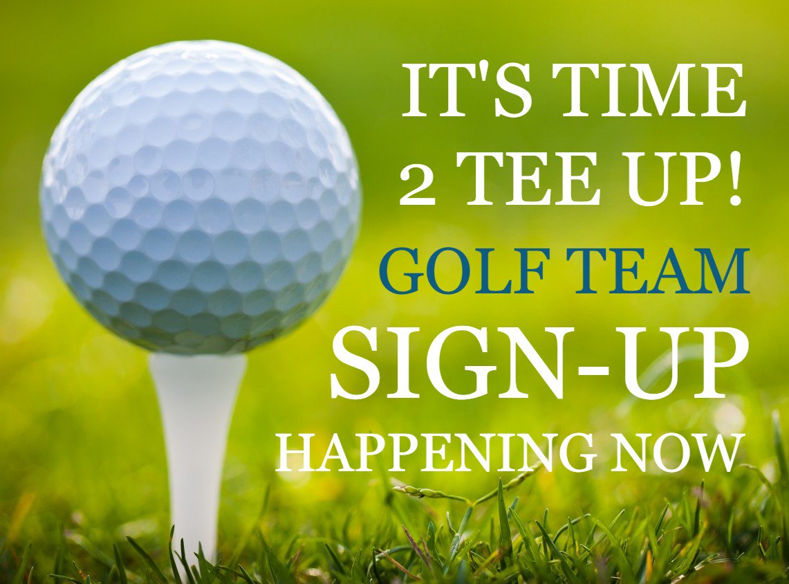 SchoolSumiton's tweet photo. Are you interested in joining the Golf Team? Any 7th-12th grade students interested in playing, please sign-up in the high school office. https://t.co/srKLEcAce8