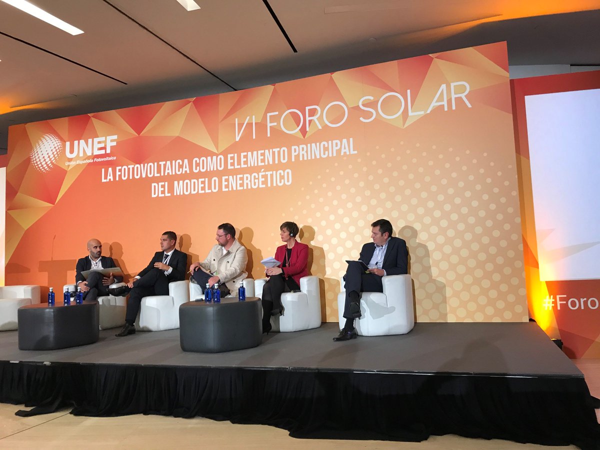 SoltecPower's tweet photo. Our COO, @SergioLpezOa, has been participating today at the VI Foro Solar of @UNEFotovoltaica as a speaker on a debate about Industrial Investment in Spain. #VIForoSolar #ForoSolar2019 https://t.co/fjmNrP3odf