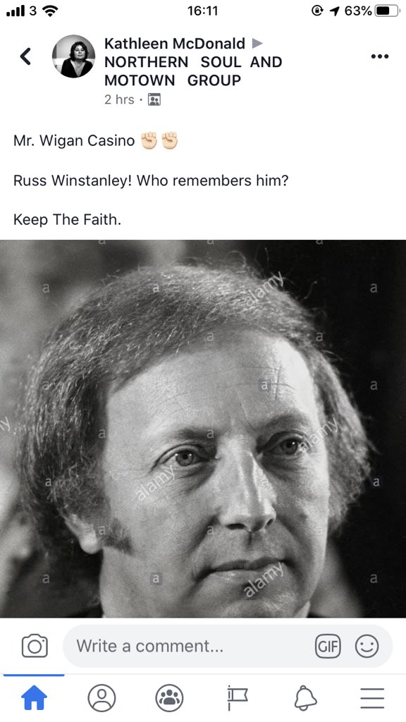 😂🤦🏻‍♂️Mr #RussWinstanley legendary #WiganCasino DJ and miner’s strike leader. Some mistake surely? #NorthernSoul