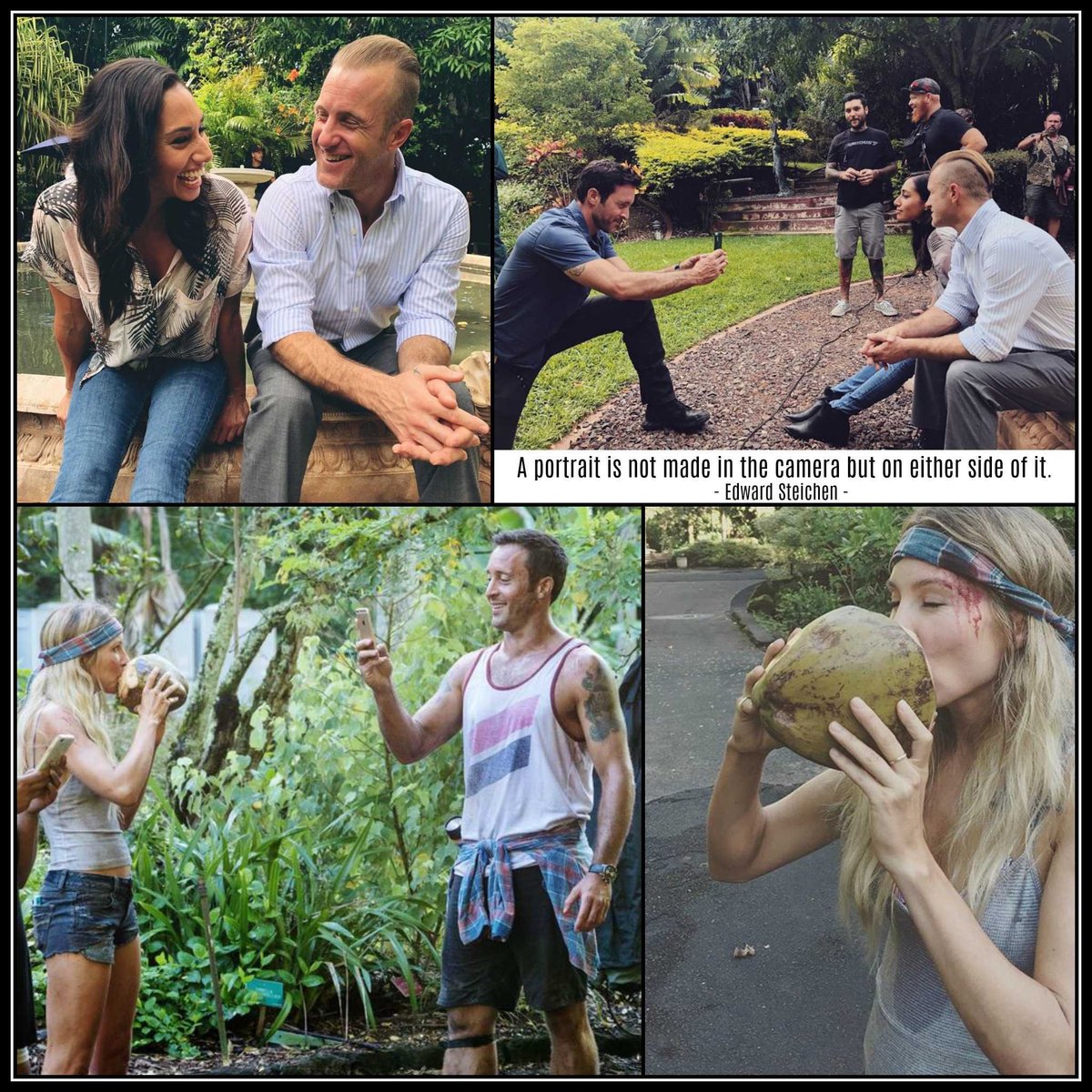 Photos by #AlexOLoughlin

I realize I always tag pictures like this #BTS for #BehindTheScenes but sometimes I think it's really telling the story #BehindTheSmiles.

#ScottCaan #MeaghanRath #SarahCarter #H50