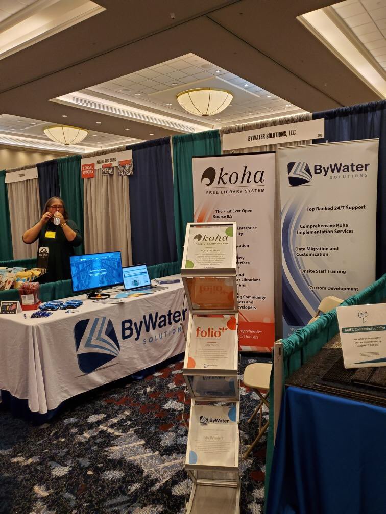 ByWaterSolution's tweet photo. We are having a wonderful time at the @NELAlibraries Annual Conference #nelalibraries #nela2019 https://t.co/iWbMWI0glR