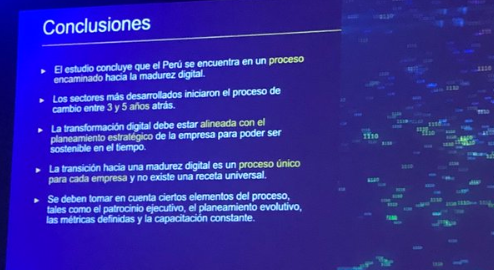 Postgrado_UPC's tweet photo. #NED2019 | Conclusiones de #FranciscoEscudero con el estudio 'El camino hacia la madurez digital en el PERÚ',
@EYPeru #PostgradoUPC https://t.co/NkDsmRPqi2