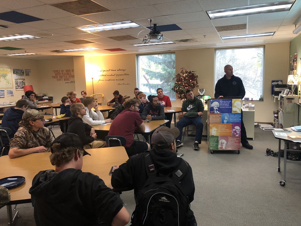 Additional breakouts that include ACT prep work by Mr. Wanous. And, our Armed Forces and Owatonna Fire Department. Amazing day!