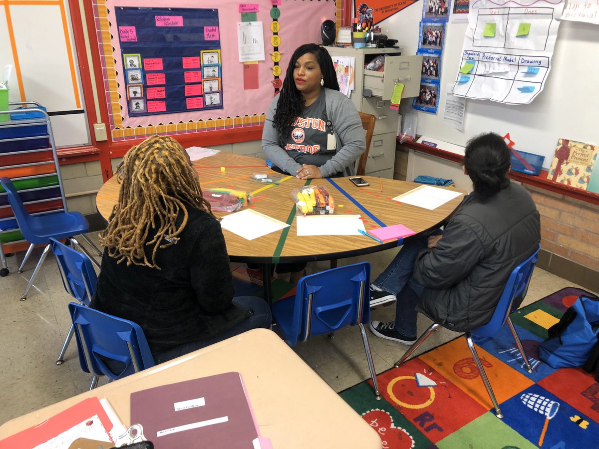 DemetriaBandyBr's tweet photo. Guided Math in Action with @NATQHENDERSON K-2 teachers! I modeled a Guided Math Lesson with workstations using anecdotal notes. Teachers got the opportunity to explore #HISDGuidedMath and all of its benefits firsthand. @nperez10 @Alana_Holloway1 @HISD_ElemMath https://t.co/9ECYmJdz5Y