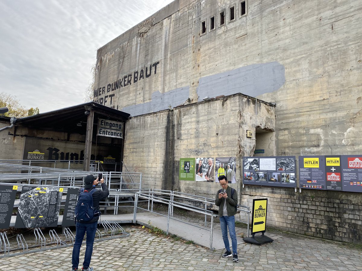 quarterinchjack's tweet photo. A massively impactful experience at the Berlin Story Bunker Museum. Examining the documentary evidence charting Hitlerβs rise to power in immense detail. #GlobalExperienceBerlin2019 #CCCUDrama https://t.co/iNcWefV71u