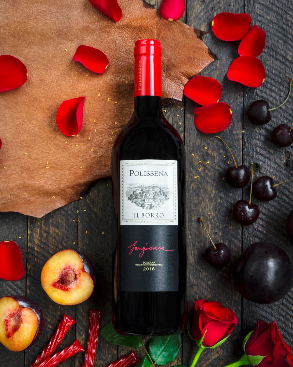 Red cherry &amp; licorice; plum, leather, &amp; rose. #Polissena is a lucid expression of #Sangiovese—and a Tuscan red as poetic as its tasting note.