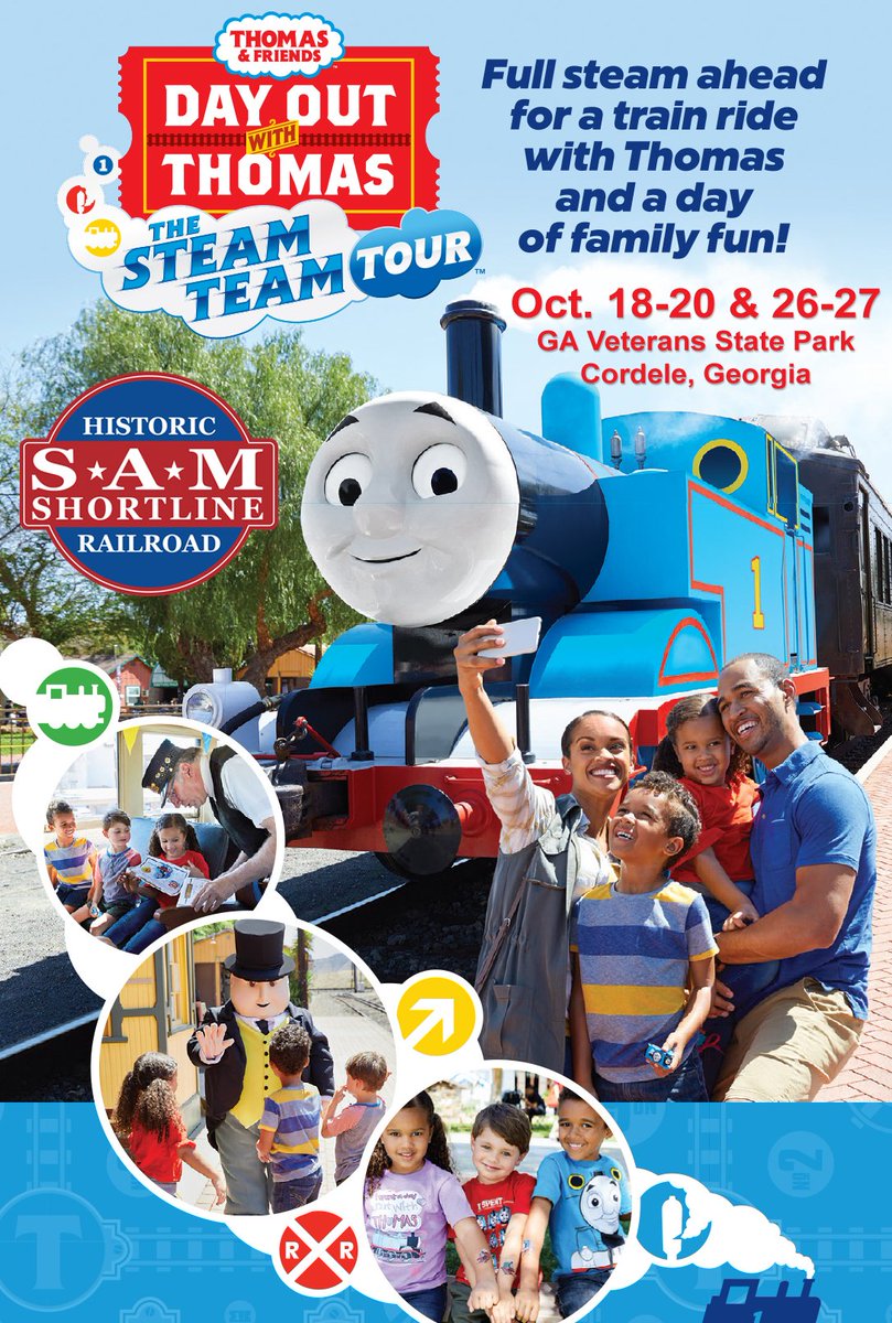 SAMShortline's tweet image. LAST WEEKEND! @SAMShortline
#DayOutWithThomas at GA Veterans State Park this weekend! @MKPeachtreeCity @atlantamoms @MacKidTalahasee @MuscogeeMoms @AtlantaParent
Tix- ow.ly/UKnL50jtCJv