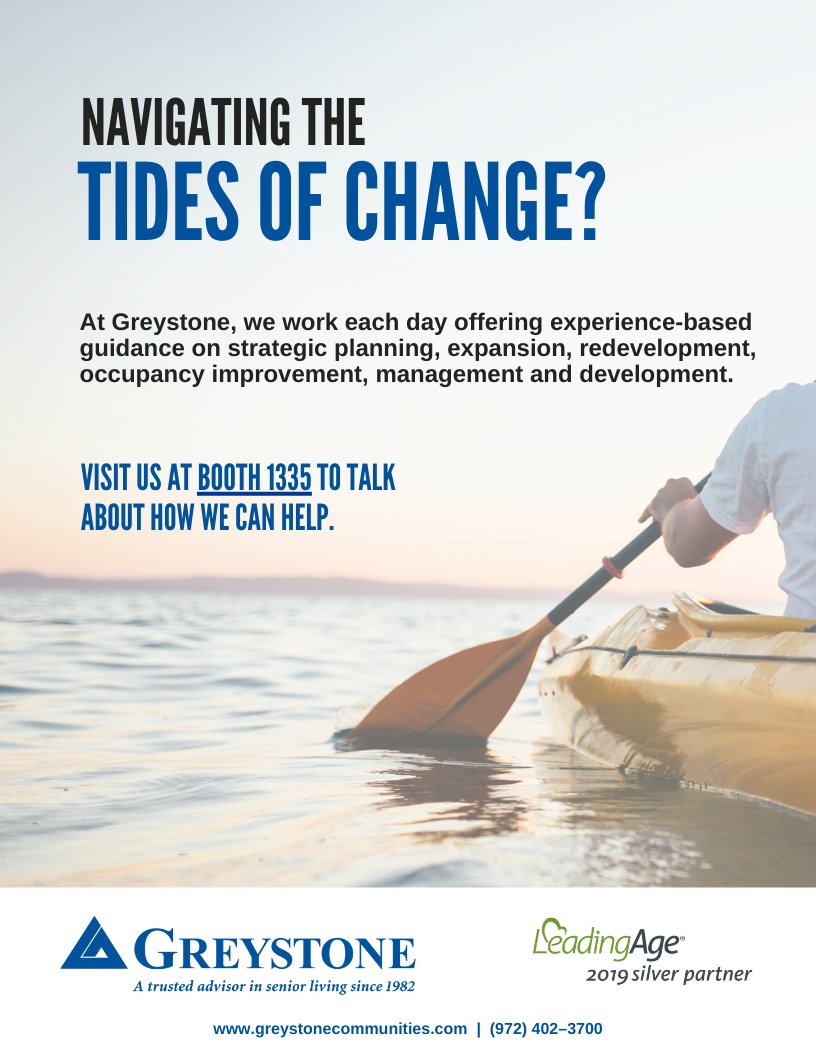 Greystone team members are excited to head to San Diego, CA next week for the 2019 LeadingAge Annual Meeting &amp; Expo! Please come visit us at booth 1335. 
#LeadingAge #LeadingAgeAnnualMeeting #LeadingAgeSanDiego #GreystoneCommunities #SeniorLivingConvention #SanDiego